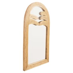 Wall mirror natural rattan frame 60x4.5x100hcm Hm4367