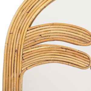 Wall mirror natural rattan frame 61x5x80hcm Hm4366