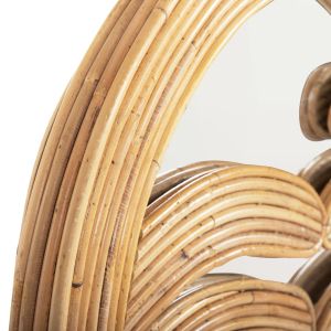Wall mirror natural rattan frame 61x5x80hcm Hm4366