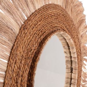 Round mirror in natural color, hm7740
