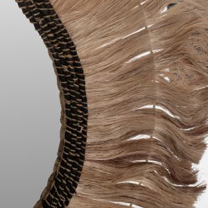 Round mirror, natural-black color Hm7748