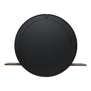 Mirror with shelf Salmin metal in black shade 80x10x60cm