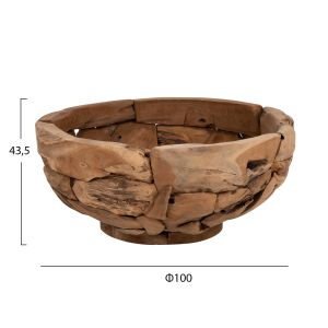 Основа за холна маса от тиково дърво в натурален цвят Naturally D100x43,5hcм Hm4279 плотът не е включен!