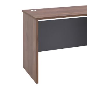 Office desk Cassius dark gray/walnut 120x60x75cm