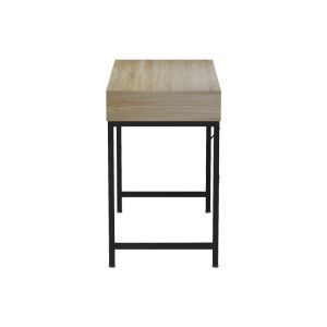 Kama office desk in Sonoma-grey with black metal legs 95x48x76cm
