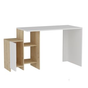 Office desk Kely in white oak color 113x45x74cm