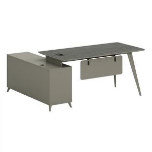 Офис бюро Luxseries 180x140x75cm обръщащ се ъгъл в мокка и ясен Hm2116