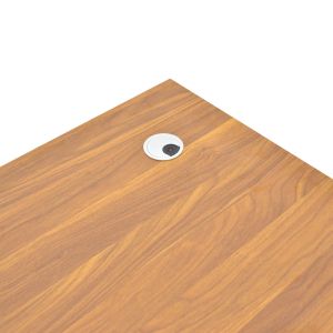 Office desk Oscar in walnut-dark gray color 180x90x76cm