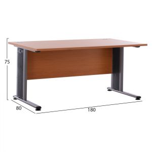 Office desk in cherry color 180x80x75cm HM2046,03