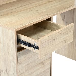 Office desk with shelf Secreta in oak color 110x50x135cm