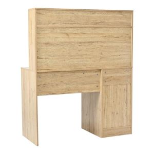 Office desk with shelf Secreta in oak color 110x50x135cm
