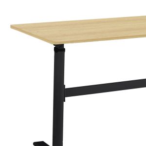 Office desk with adjustable height with Karla Sonoma-black 120x60x72/115cm