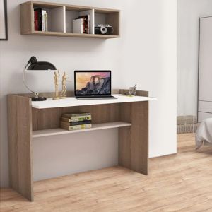 Office set 2 pieces melamine sonoma-white Hm11775,12