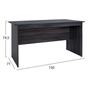 Office melamine 150x71x74.5 gray color Hm2284.01