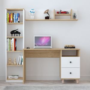 Офис модул Kontor Sonoma-white 160x50x162см