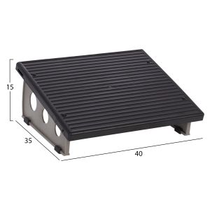 Office footrest, stable, plastic Hm1138