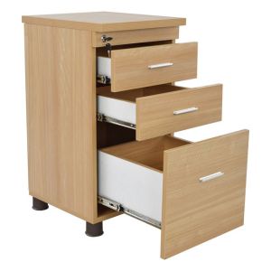 Office professional drawer in oak color 40x52x60cm Hm2049,11