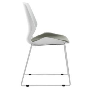 Office chair 'genuine' Pp white-gray