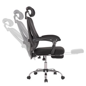 Офис стол Barnet Hm18258.01 черна мрежа - черна рамка с найлон 61x62x123всм.