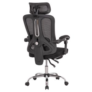 Офис стол Barnet Hm18258.01 черна мрежа - черна рамка с найлон 61x62x123всм.
