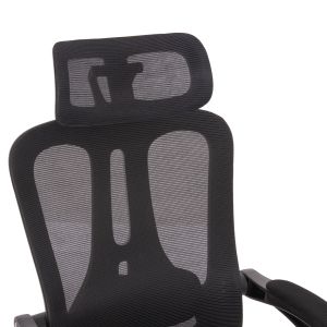 Офис стол Barnet Hm18258.01 черна мрежа - черна рамка с найлон 61x62x123всм.