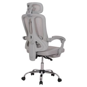 Офис стол Barnet Hm18258.02 сива мрежа - сива рамка, найлон 61x62x123всм.