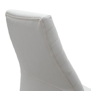 Office chair Benno white eco-leather