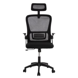 Офис стол Blazer Hm1205.01 черен мрежестен плат - черни подлакнатници 60x58x110-130всм.