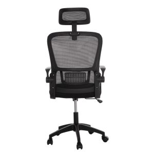 Офис стол Blazer Hm1205.01 черен мрежестен плат - черни подлакнатници 60x58x110-130всм.