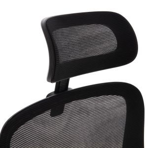 Офис стол Blazer Hm1205.01 черен мрежестен плат - черни подлакнатници 60x58x110-130всм.