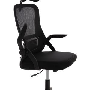 Офис стол Blazer Hm1205.01 черен мрежестен плат - черни подлакнатници 60x58x110-130всм.