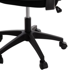 Офис стол Blazer Hm1205.01 черен мрежестен плат - черни подлакнатници 60x58x110-130всм.