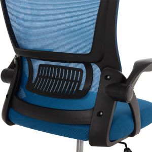 Офис стол Blazer Hm1205.01 черен мрежестен плат - черни подлакнатници 60x58x110-130всм.
