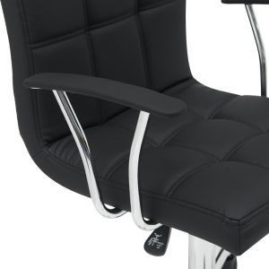 Office chair Buleco Pu black 56x46x74-86cm