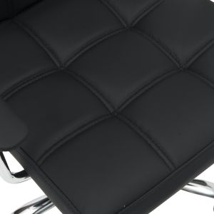 Office chair Buleco Pu black 56x46x74-86cm