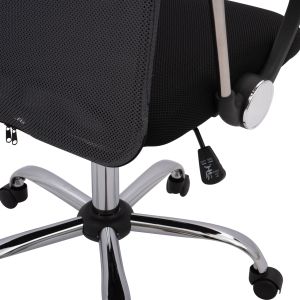 Office chair Cable, black-gray mesh, chrome legs, 61x58x118 cm Hm1000.10