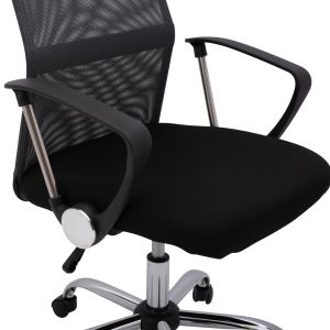 Office chair Cable, black-gray mesh, chrome legs, 61x58x118 cm Hm1000.10