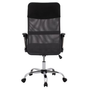 Office chair Cable, black-gray mesh, chrome legs, 61x58x118 cm Hm1000.10