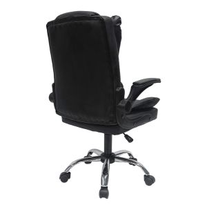 Office chair Canan black Pvc-black chrome base 69x48x98hcm HM1201
