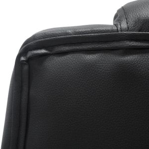 Office chair Canan black Pvc-black chrome base 69x48x98hcm HM1201