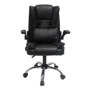 Office chair Canan black Pvc-black chrome base 69x48x98hcm HM1201