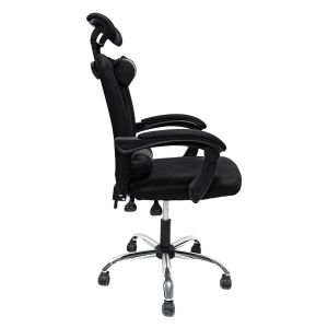 Office chair Croner black mesh-black metal base-nylon frame 58x50x120hcm HM1196