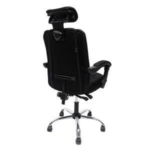 Office chair Croner black mesh-black metal base-nylon frame 58x50x120hcm HM1196