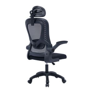 Delilah office chair with mesh in black
