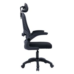 Delilah office chair with mesh in black