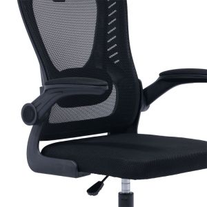 Delilah office chair with mesh in black