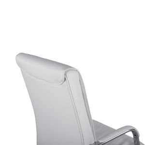 Director's office chair, white with chrome base, Jacob, 57x75.5x100cm Hm1044.12