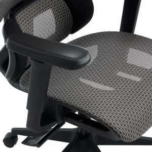 OFFICE CHAIR ERGOFLOW BLACK-GRAY 73X64X112-135CM