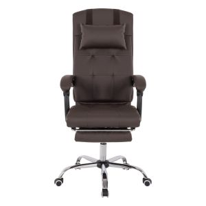Executive office chair, brown with removable footrest Hm1057,19 58x71x128cm