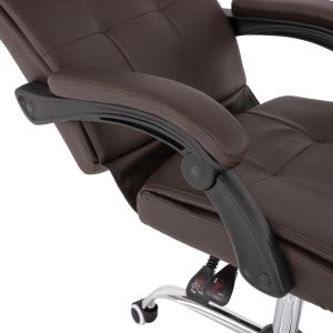 Executive office chair, brown with removable footrest Hm1057,19 58x71x128cm